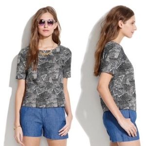 Madewell Batik Boxy Print Top
